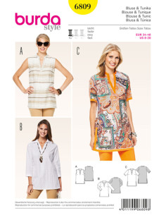 Blouse- en tuniekpatroon - Burda 6809