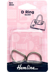 Set van 2 ringen in D - Zilver 20 mm