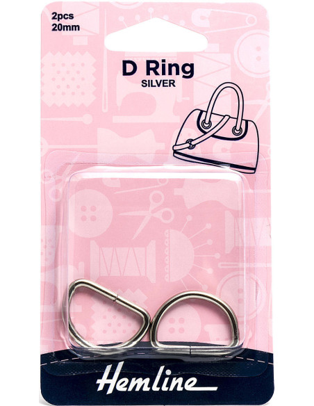 Set van 2 ringen in D - Zilver 20 mm