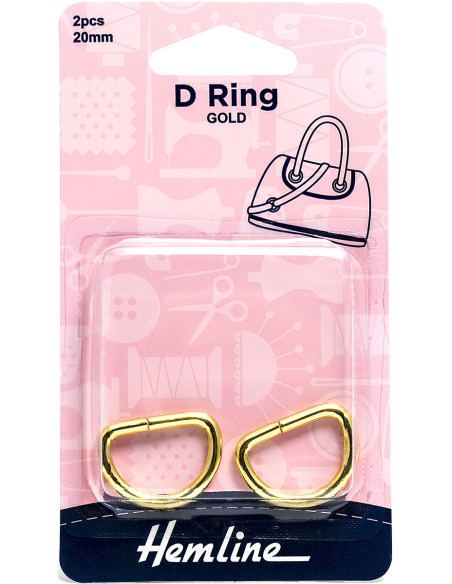 Set van 2 ringen in D - Goud 20 mm