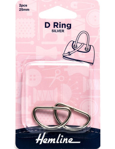 Set van 2 ringen in D - Zilver 25 mm