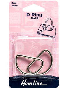 Set van 2 ringen in D - Zilver 32 mm
