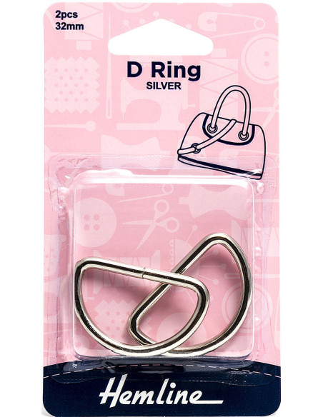 Set van 2 ringen in D - Zilver 32 mm