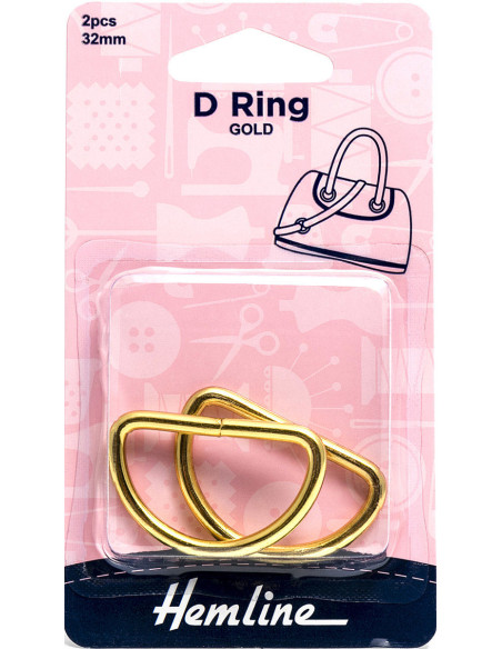 Set van 2 ringen in D - Goud 32 mm
