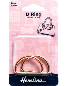 Set van 2 ringen in D - Roségoud 32 mm