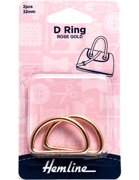 Set van 2 ringen in D - Roségoud 32 mm