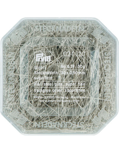 Doos van 50 gram superdunne spelden Prym