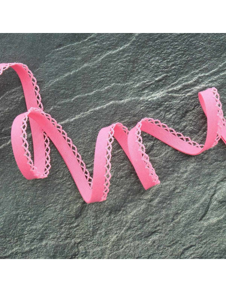 Felgebies met stippen - Felroze
