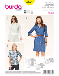 Jurk en jasje patroon - Burda 6760