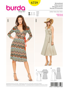Wikkeljurk patroon - Burda 6759
