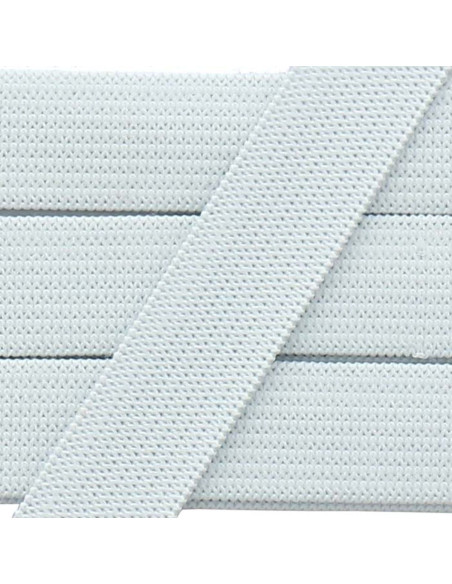 Zachte elastiek 15 mm - Wit