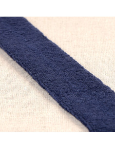 Biasband badstof - Marineblauw