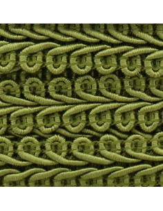 Chanel-stijl galon met korenaar - Olijfgroen 2