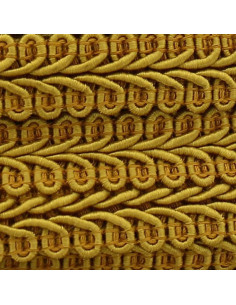 Chanel-stijl galon met korenaar - Mosterdkleurig 2