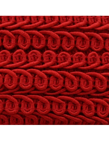 Chanel-stijl galon met korenaar - Rood