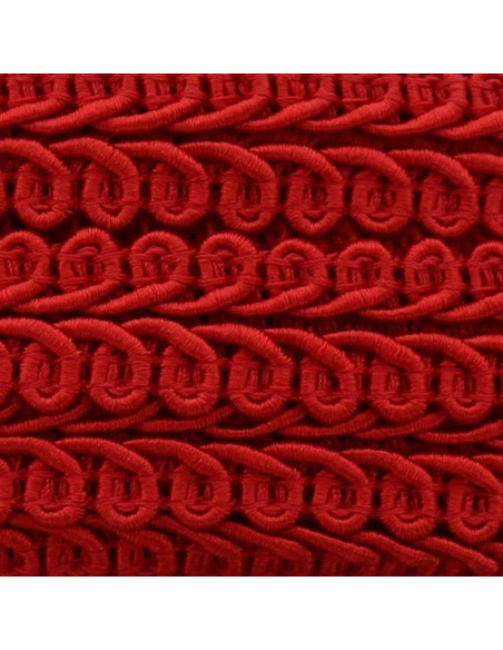 Chanel-stijl galon met korenaar - Rood