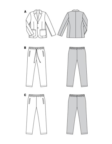 Kostuum patroon - Burda 5955