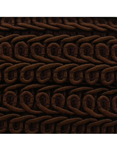 Chanel-stijl galon met korenaar - Chocolade