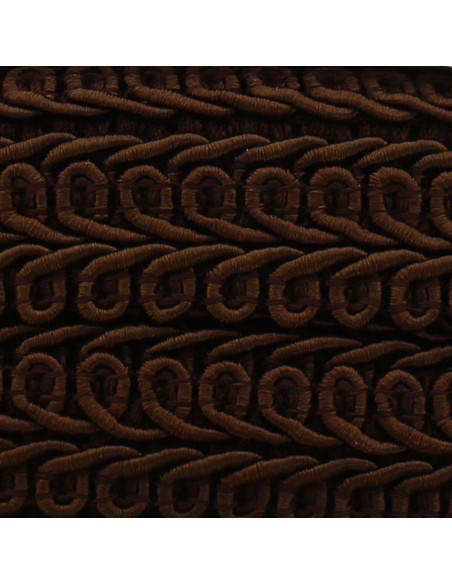 Chanel-stijl galon met korenaar - Chocolade