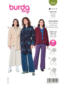 Jas- en mantelpatroon - Burda 5976