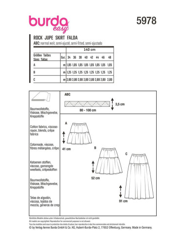 Rokpatroon - Burda 5978