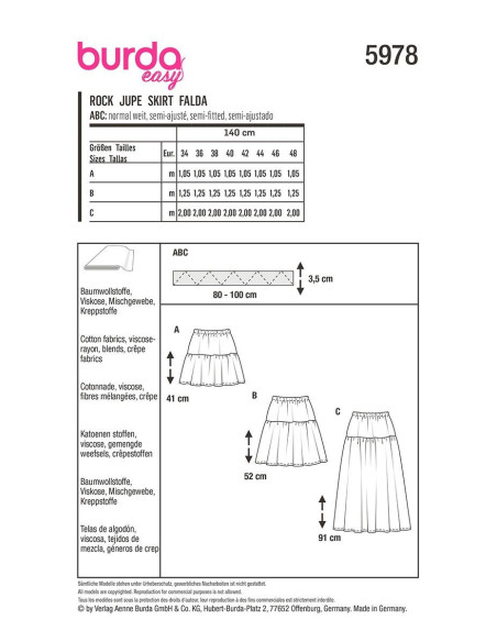 Rokpatroon - Burda 5978