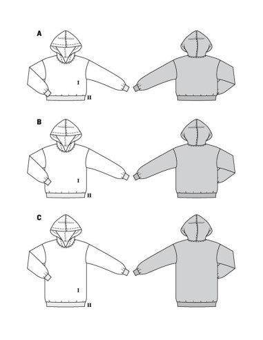 Sweatshirt patroon - Burda 5979