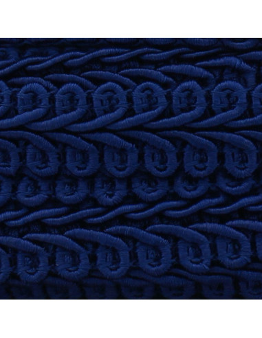Chanel-stijl galon met epaulet - Marineblauw