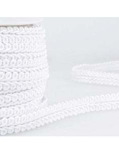 Chanel-stijl galon met korenaar - Wit