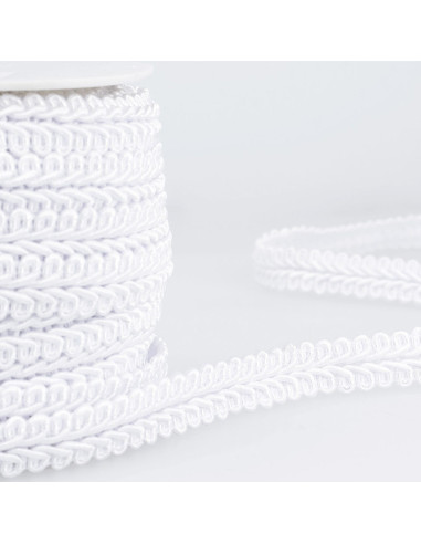 Chanel-stijl galon met korenaar - Wit