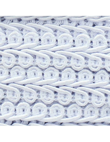 Chanel-stijl galon met korenaar - Wit