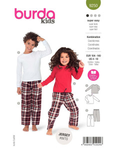 Patroon voor set - Burda 9250