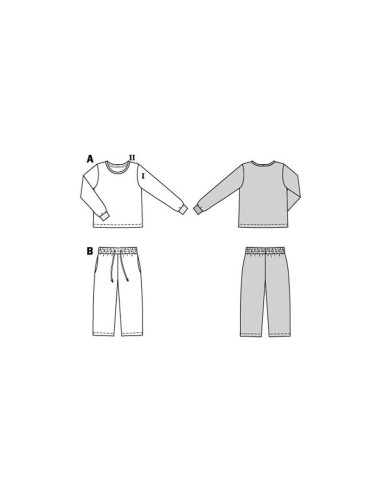 Patroon voor set - Burda 9250