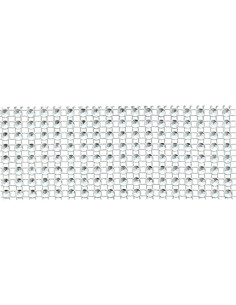 Strasband 40 mm zilver
