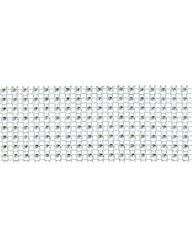 Strasband 40 mm zilver