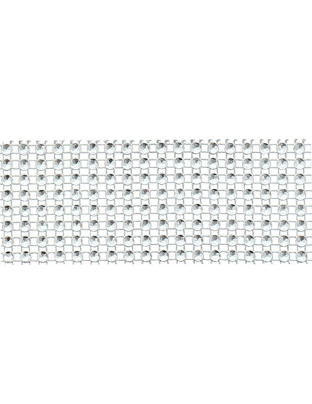 Strasband 40 mm zilver