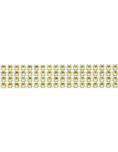 Strasband 20 mm goud