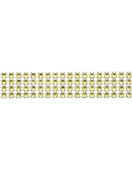 Strasband 20 mm goud