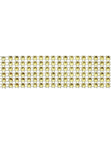Strasband 30 mm goud
