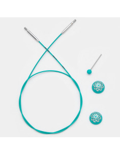 Draaikabel Swivel voor breinaalden KnitPro