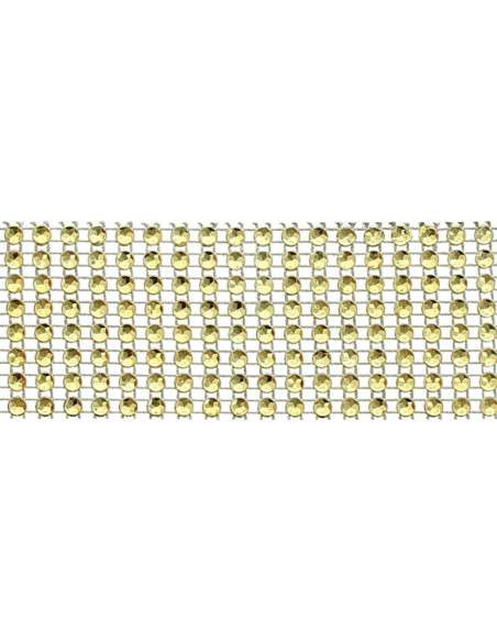 Strasband 40 mm goud