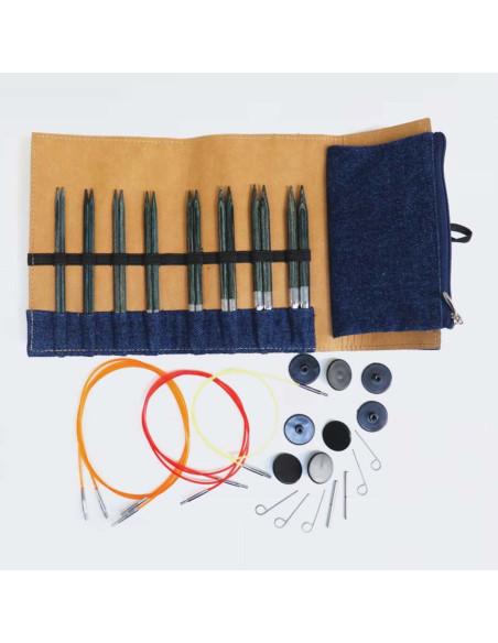 KnitPro Indigo rondbreinaalden set