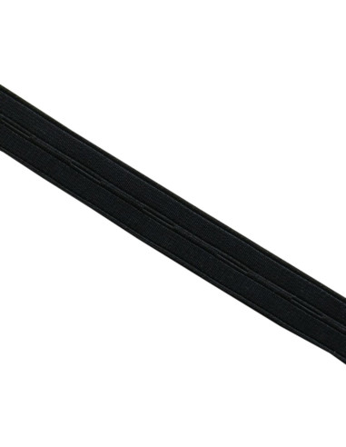 Knopenelastiek nylon - Zwart