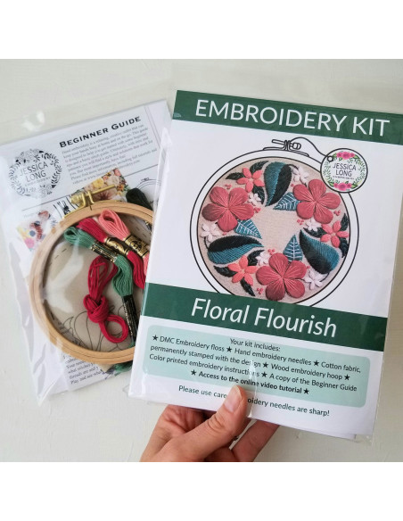 Borduurpakket - Bloemenpracht