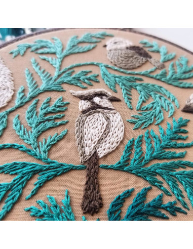 Borduurpakket - Wintervogels
