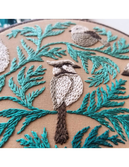 Borduurpakket - Wintervogels