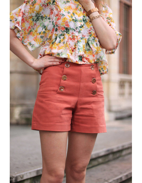 Iris short patroon - Cha´ Coud