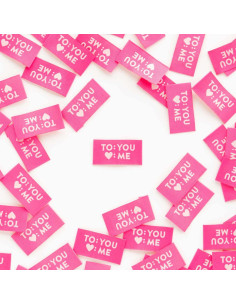 Set van 8 geweven labels - To You Love Me