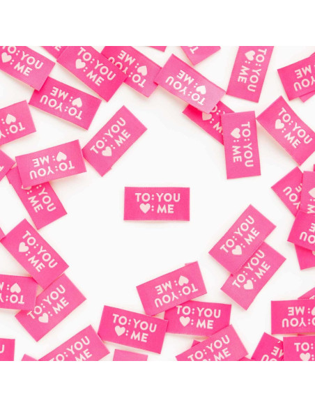 Set van 8 geweven labels - To You Love Me