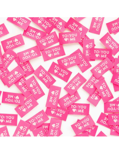 Set van 8 geweven labels - To You Love Me